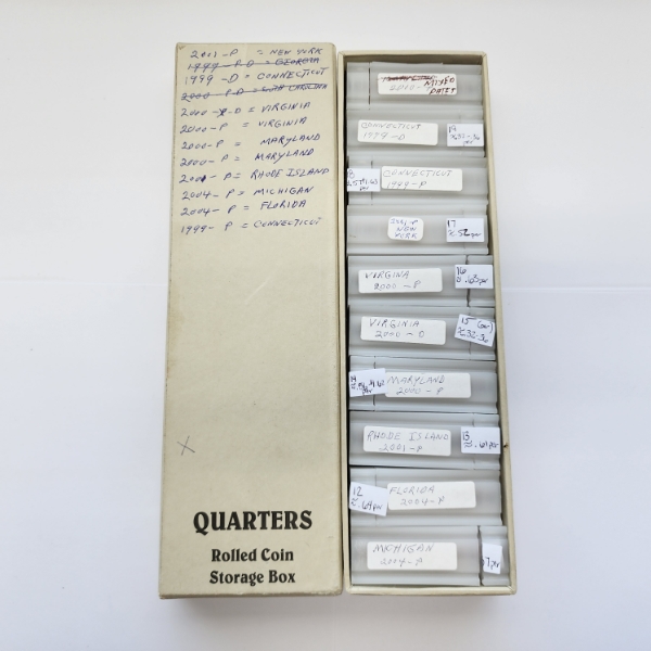 Collection of 10 Assorted U.S. Quarter $10 Tubes - Approx. Face Value $100.00