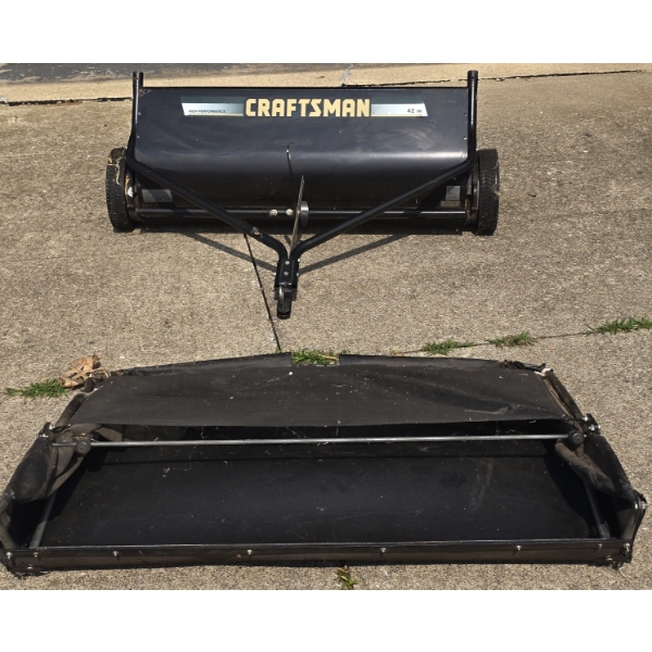 Craftsman High Performance 42" Lawn Sweeper for Back of Riding Mower
