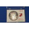 Image 1 : 1991 1 Troy oz 999 Fine Silver American Eagle Coin In Christmas Display