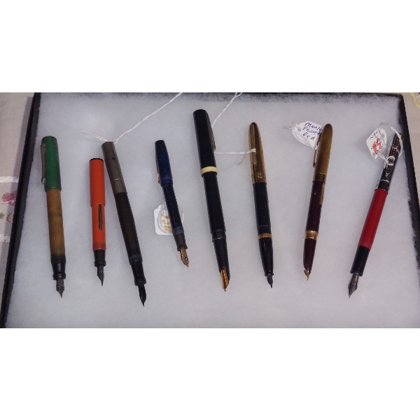 Vintage Fountain Pen Collection  8 Pcs - See Pics For Items Included