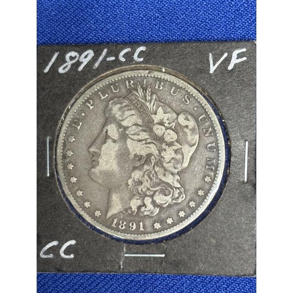 90% Silver - 1891 Carson City Morgan Silver Dollar - Limited Mintage of 1,618,000