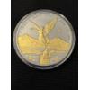 Image 1 : 2022 Mexican Libertad .999 Fine Silver One Troy Ounce - Gold Tone Limited Edition