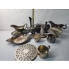 Image 9 : Large Lot of Assorted Vintage Silverplated Serving Items TW: 6.4lbs