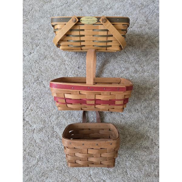 PICKUP IN CANTON - Great Condition, Three Small Longaberger Basket Collection 