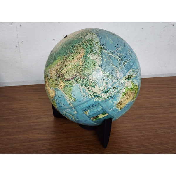 Globe on Stand, about 14in Tall