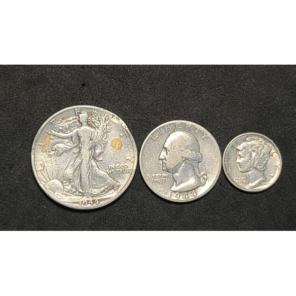 Assorted Lot Of 90% Silver Coins - Face Value: $0.85