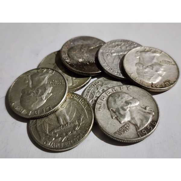$2.00 Face Value in 90% Silver Washington Quarters 