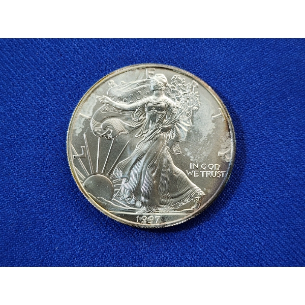 1997 Silver American Eagle - 1 Ounce .999 Fine Silver 