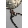 Image 5 : U.S 2002-D Ohio State Quarter Set In Bezel On 20" Sterling Silver Chain - Chain Weight: 12.7g