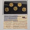 Image 5 : B/U MINT!!! 1999 50 State Quarters Program Gold Edition, Denver, And Philadelphia Coin Sets 