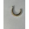 Image 2 : Beautiful 14K Yellow Gold Single Hoop Earring - Weight 0.4 Grams