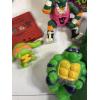 Image 4 : Vintage Ninja Turtle Toy Lot - 3 Stuffed Turtles - 1 Large Michaelangelo Figurine 