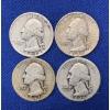 Image 3 : Lot of 12 Assorted Year 90% Silver Washington Quarters, FV $3.00