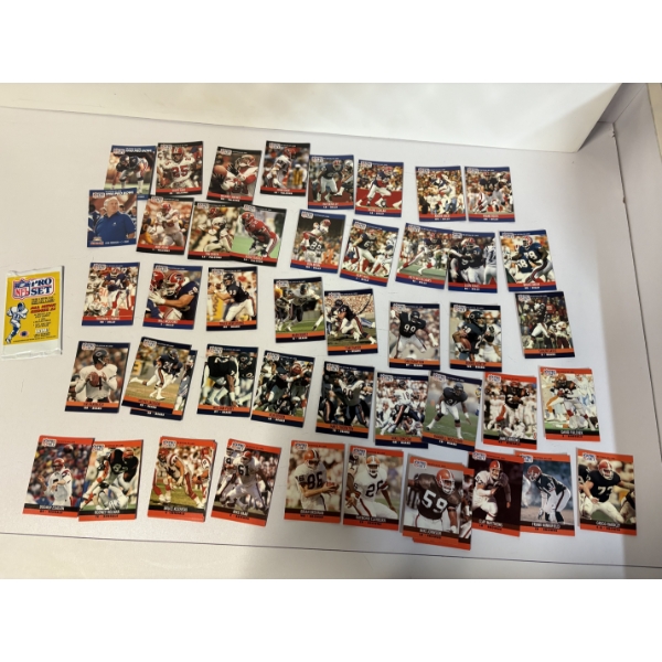 1990 Football Pro Set: =Series I 1-377, Series II 378-801