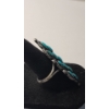 Image 3 : Exquisite Vintage Native American Sterling Silver & Turquoise Ring - Size 8.5 - Weight: 7.4g