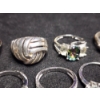 Image 5 : Seven Gorgeous Sterling Silver Rings Ft. Assorted Stones - Weighing Total of 23.4 Grams