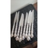Image 1 : Sterling Silver Handled Reed & Barton Dinner Knives - Weight: 544.311g