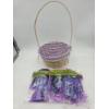 Image 1 : New 25''x19''x6'' Wicker Lined Easter Basket & Three 1.75 oz Packs Of Matching Easter Grass