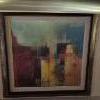 Image 2 : Framed Under Glass - Unique & Colorful Modern Art Print 26 x 26 - Excellent
