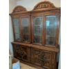 Image 1 : Magnificent Large Mid Century Display Hutch With Glass Doors Measuring Approx. 83"x68"