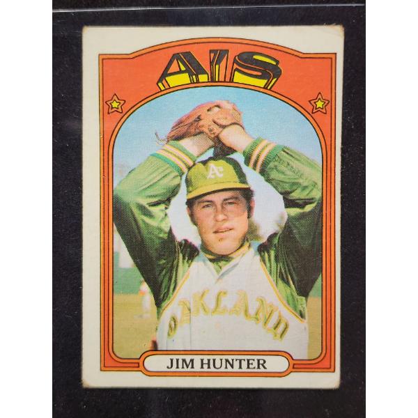 1972 Topps #330 Jim Hunter Baseball Trading Card