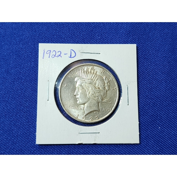1922-D Silver Peace Dollar