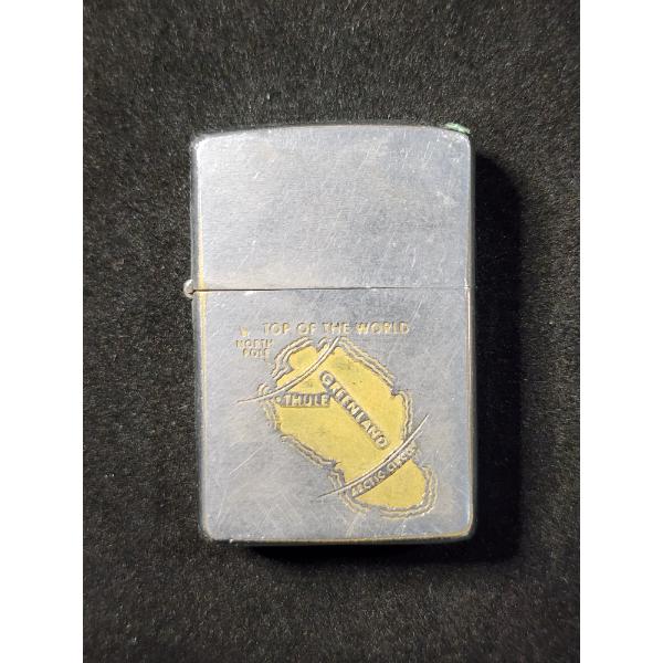 Rare Vintage Top of the World Custom Zippo Ft. North Pole & Greenland