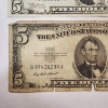 Image 5 : Two United States $5 Blue Seal Silver Certificates 1934 C & 1953 A