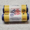 Image 1 : Two original, uncirculated United States Mint Rolls of 2009 American Samoa Quarters AFV $20.00