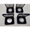 Image 5 : Lot of (4) "W" One Dollar Silver American Eagle Proofs
