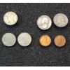 Image 1 : Mini Coin Earrings: Lincoln Cent, Buffalo Nickel, Washing Quarter Pairs, & Mercury Dime Alone 
