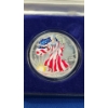 Image 3 : 1 oz 1999 Colorized American Eagle .999 Fine Silver Dollar With COA