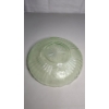Image 4 : 1930's Anchor Hocking Mayfair/Open Rose Green Uranium Glass Depression Glass Low Bowl