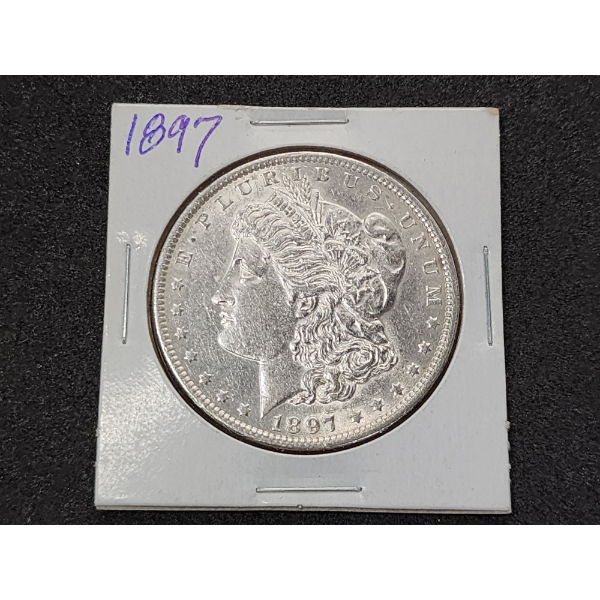 1897 Morgan Silver Dollar - 90% Silver