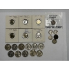 Image 1 : Lot of 90% Silver, Assorted Year, Dimes and Quarters, including 1 Canadian Dime, FV $3.95