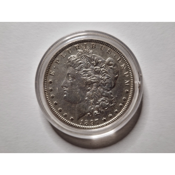 1897 United States 90% Silver Morgan Dollar ~ Minted at Philadelphia!