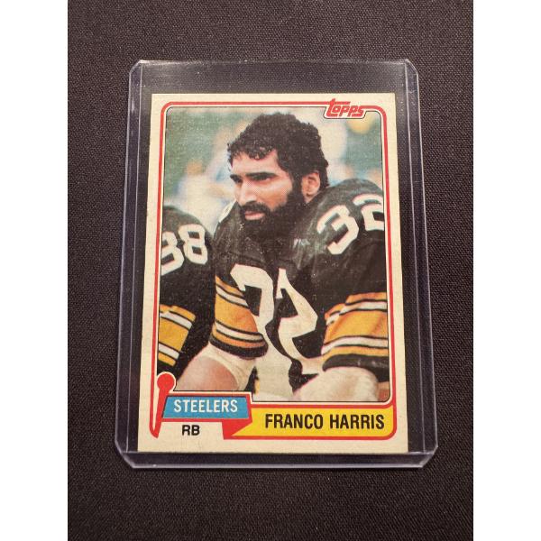 1981 Topps Franco Harris Pittsburgh Steelers Football Card - Excellent Condition