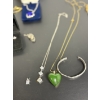 Image 2 : Beautiful Costume Jewelry - Includes Several Necklaces (4 Heart Necklaces) - Earrings - Moose Rope