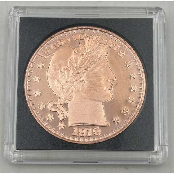 1915 Liberty Head Design 1 ADVP .999 Copper Round