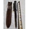 Image 4 : Lot of (2) Knives - Bayonet Knife and Eye Symbol Carved Handle Knife