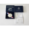 Image 1 : Jamestown 400th Anniversary Commemorative Coin - 90% Silver Uncirculated - Original Box & CoA