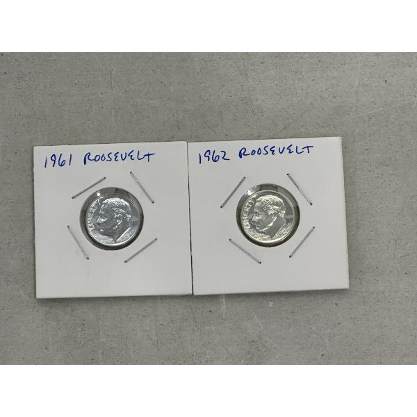Two Proof-Like Roosevelt Silver Dimes