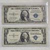 Image 1 : Two Vintage United States $1 Silver Certificates FV: $2.00