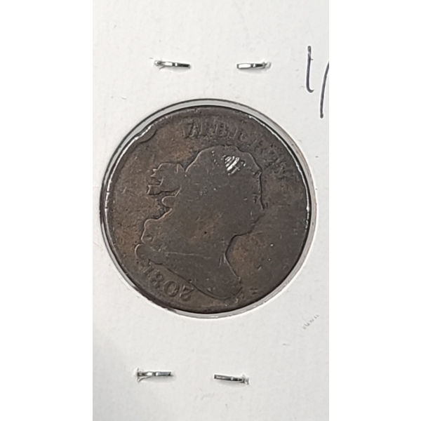 RARE 1803 Draped Bust Half Cent - Less Than 98,000 Minted!