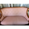 Image 3 : Beautiful French Style Pink Upholstered Settee 5ft Long, 25" Deep, 36" Tall