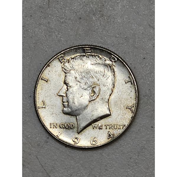 1964 United States 90% Silver Kennedy Half Dollar
