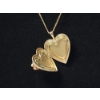Image 3 : Gold-Filled & Gold-Plated Jewelry: Heart Locket Pendant, 16" Chain, & 18" Broken Chain