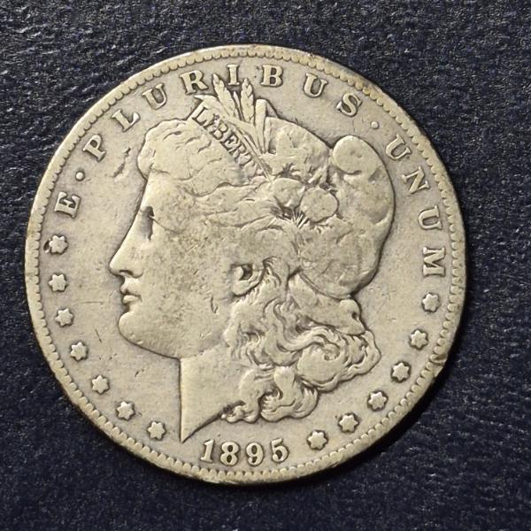 1895 S Morgan Silver dollar - See Pictures