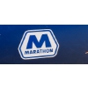 Image 2 : Advertising - "MARATHON" Oil Co Porcelain On Steel Pump Door 43 x 23