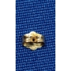 Image 7 : 14K Gold "J" Pendant & 14K Gold Single Earrings - Total Weight: 2.5g